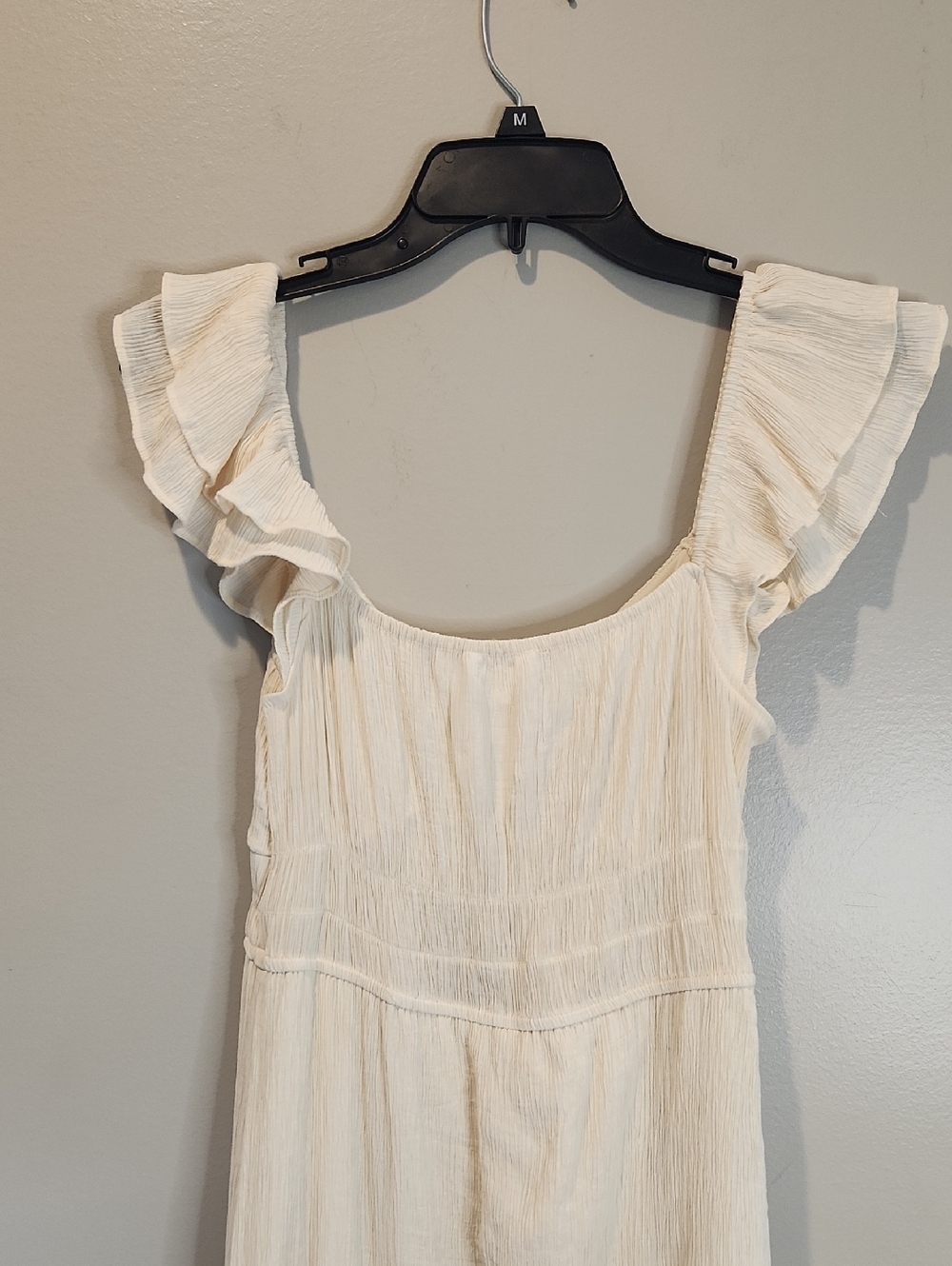 Blu Pepper Cream Ruffled Maxi Dress - Picture 7 of 7